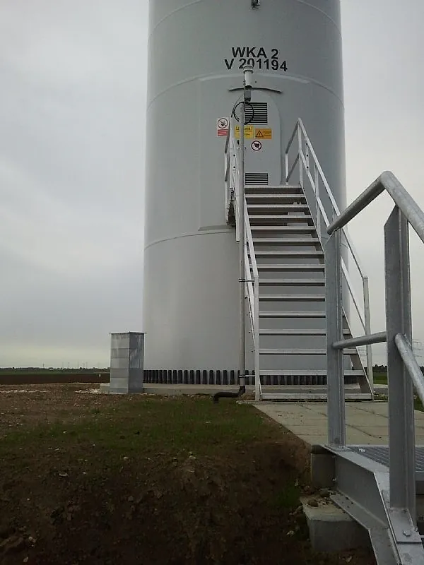 Metalltreppe, Foto von der Energy-Fields GmbH