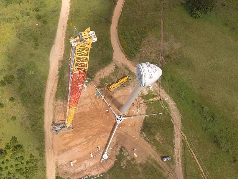 Windpark in Tansania, Foto von der Energy-Fields GmbH