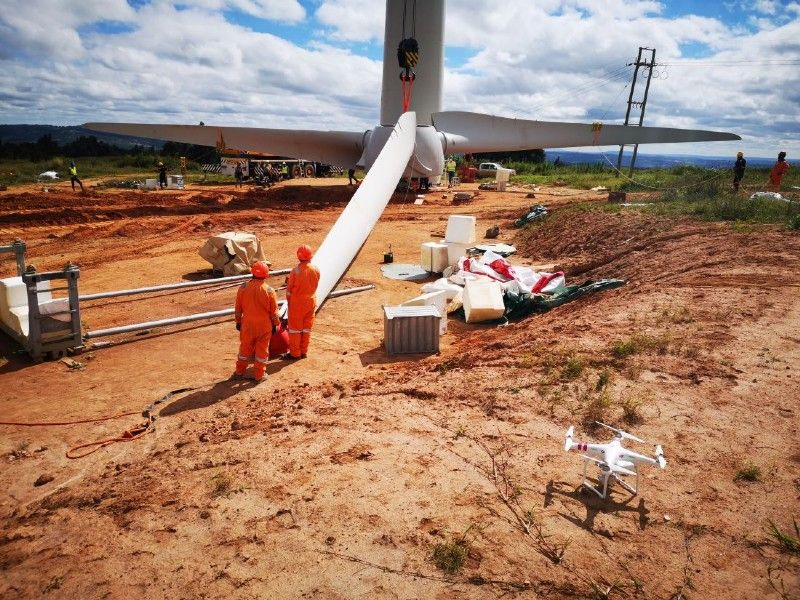 Windpark in Tansania, Foto von der Energy-Fields GmbH