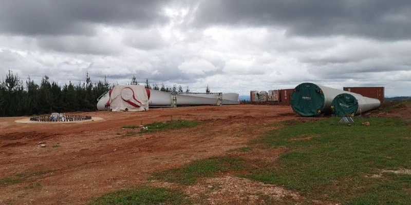 Windpark in Tansania, Foto von der Energy-Fields GmbH