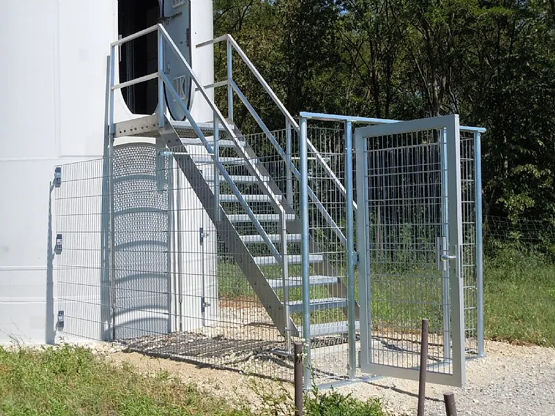 Metalltreppe, Foto von der Energy-Fields GmbH